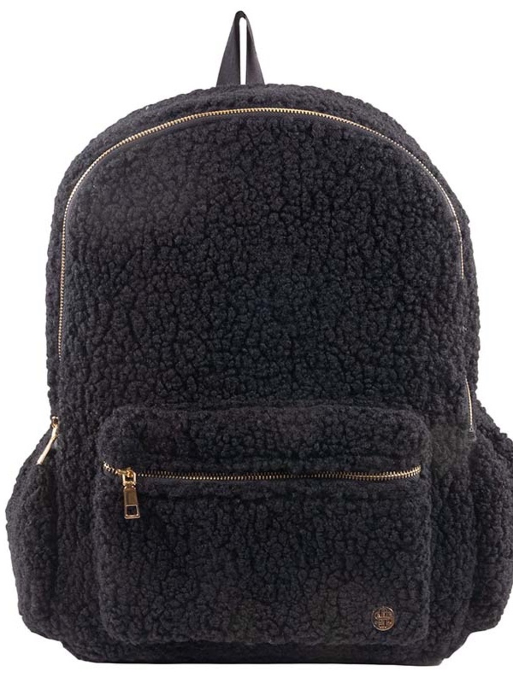 Simply southern NWT teddy Black Sherpa Backpack with Gold Hardware